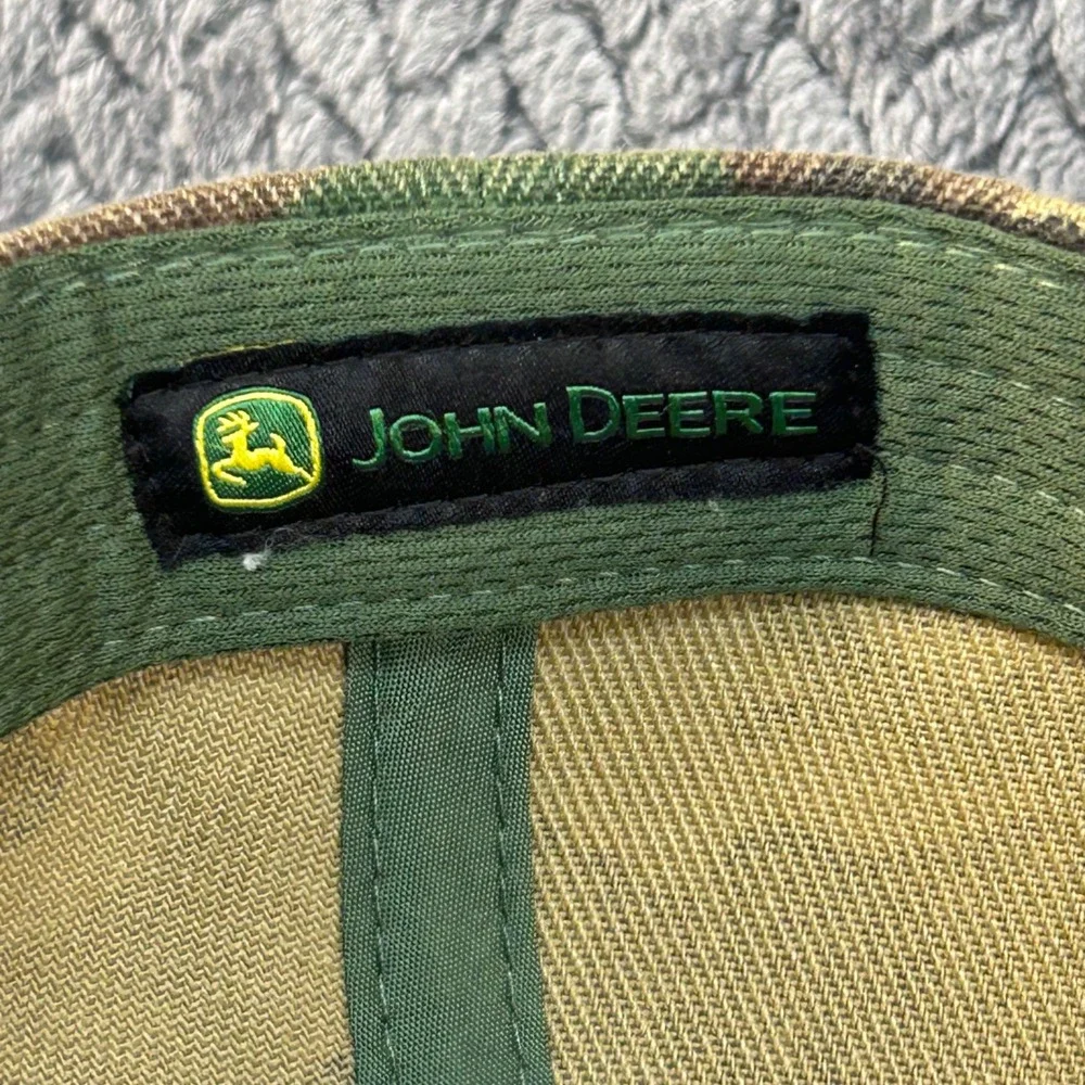 Embroidered Logo Youth Camo John Deere Snapback Baseball Hat Camouflage OSFM